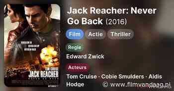 Jack Reacher: Never Go Back [20:00, Paramount Network, IMDb: 6.2]