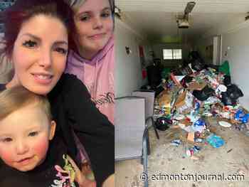 Black mould, sewage and animal waste in neighbouring foreclosed condo drives young northern Alberta family from home, agencies turn a blind eye