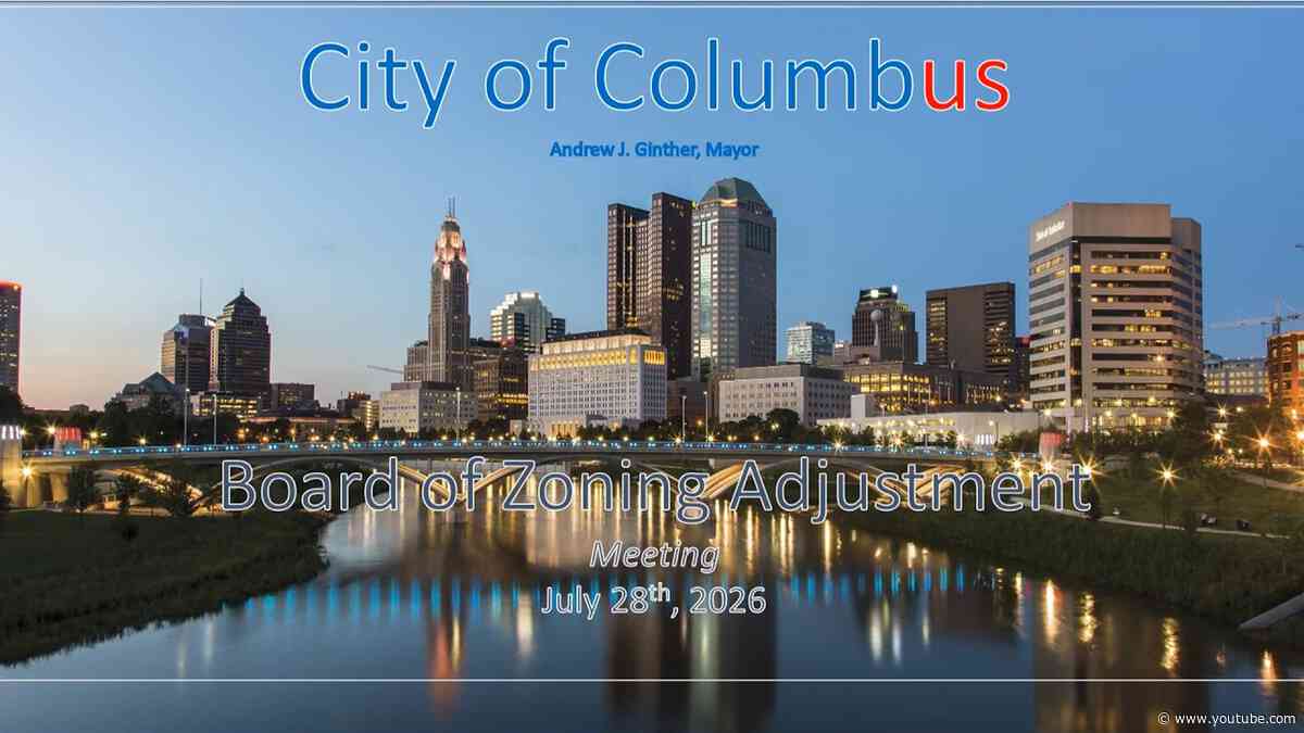 Board of Zoning Adjustment 7/28/26