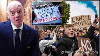 Some of the elites criticising Gianni Infantino are sheer hypocrites. How can the money-obsessed leeches behind the Super League expect us to listen to their confected moral outrage as they bleed our beloved game dry, writes IAN HERBERT