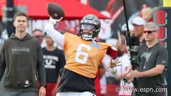 Latest news, buzz from training camps: Brock Purdy shows off focus; Baker Mayfield feels the heat