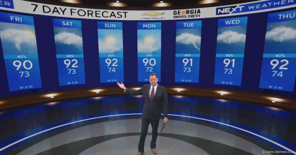 Atlanta weather heats up as pop-up storms linger into the weekend