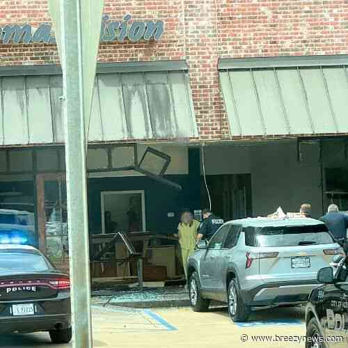 Vehicle Crashes into Thomas Vision Friday