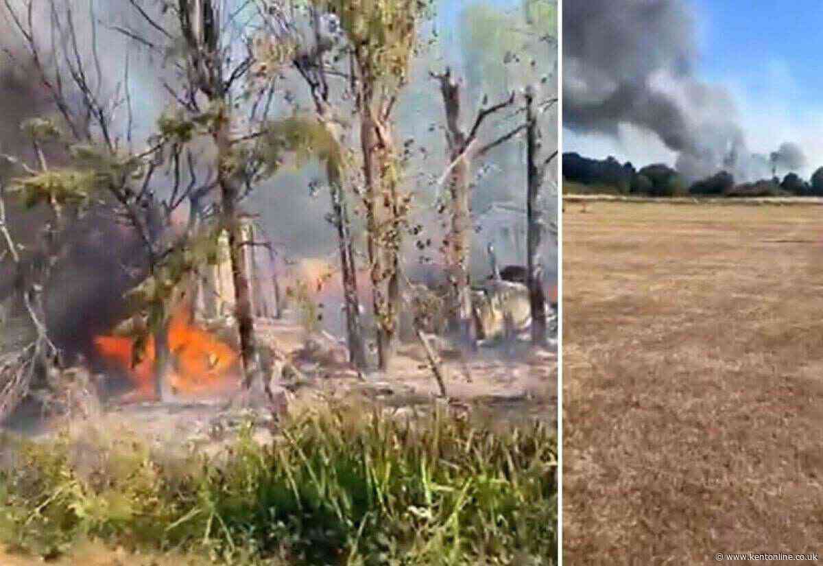 Huge emergency responses as wildfire blazes hit Kent