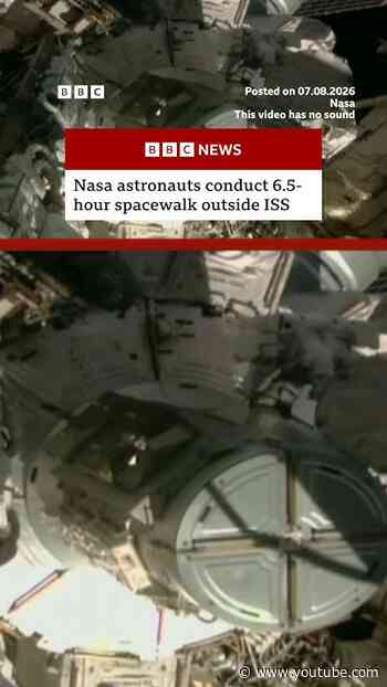 Nasa astronauts conduct 6.5-hour spacewalk outside ISS. #Space #BBCNews