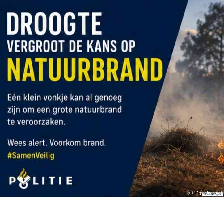 Politie waarschuwt voor aanhoudende droogte