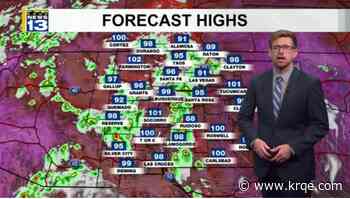Friday Forecast: Isolated monsoon storms, near record for some New Mexicans