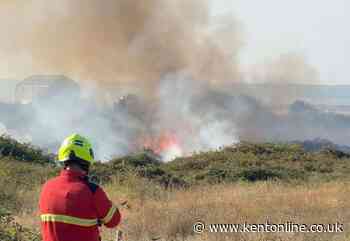 Big emergency responses as wildfire blazes hit Kent