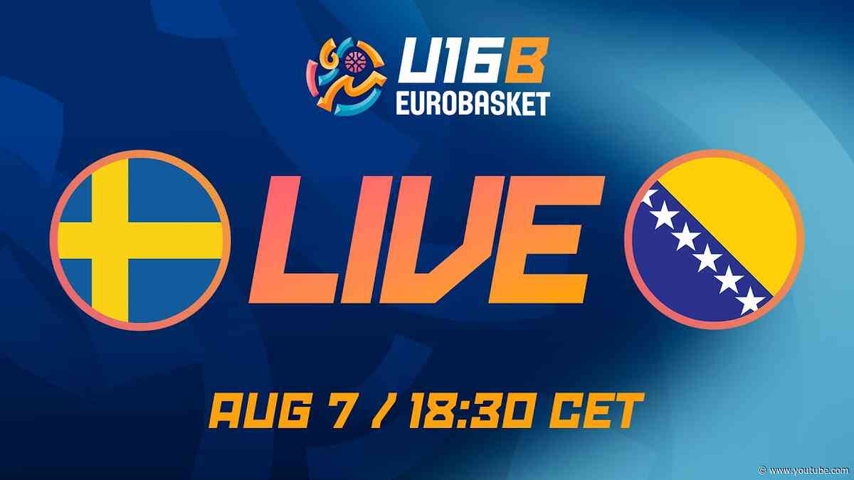 Group Phase | SWE v BIH | Full Basketball Game | FIBA U16 EuroBasket 2026 Division B