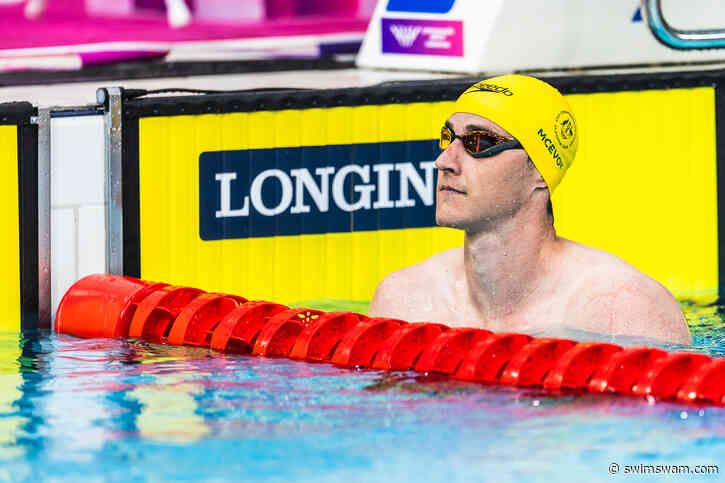 World Record Holder Cameron McEvoy Has Officially Started 100 Freestyle Training