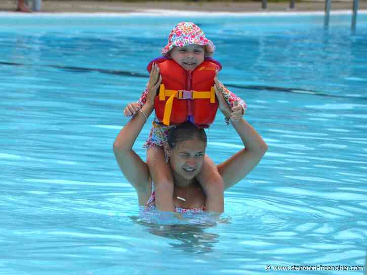Synchro competition a Cornwall outdoor-pools community celebration