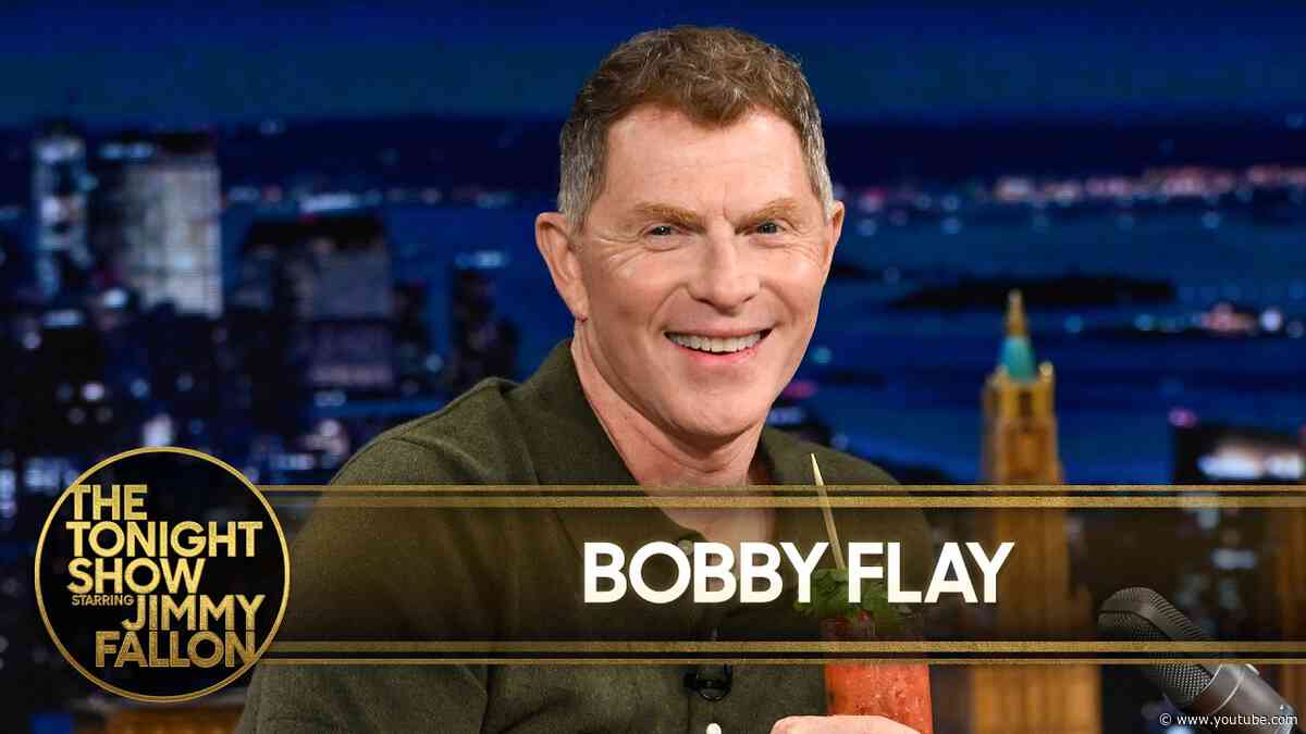 Bobby Flay Makes a Bloody Mary with Jimmy's Homegrown Tomatoes, Talks Club Run-in with Madonna