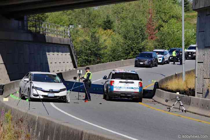 Speeding motorcyclist crashes while attempting to flee police in Surrey