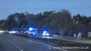 M4 stretch near Cardiff closed due to serious crash