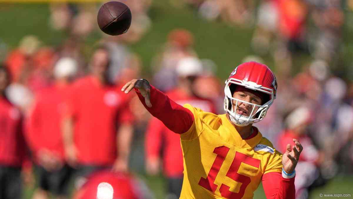 Reid: QB Mahomes unlikely for preseason opener