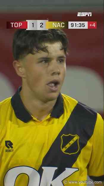Pepijn Reulen staat 29 seconden (!) in het veld en maakt de winnende voor NAC Breda 💛🖤