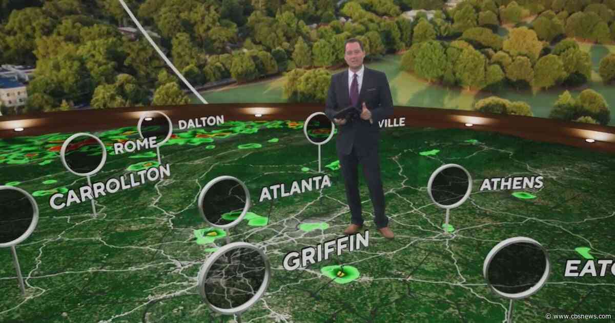 Stormy weather continues hitting Georgia throughout the weekend