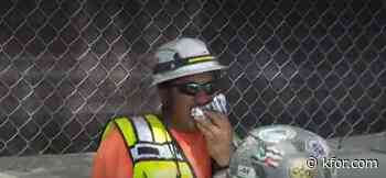 Continental Coliseum construction workers get cool treat