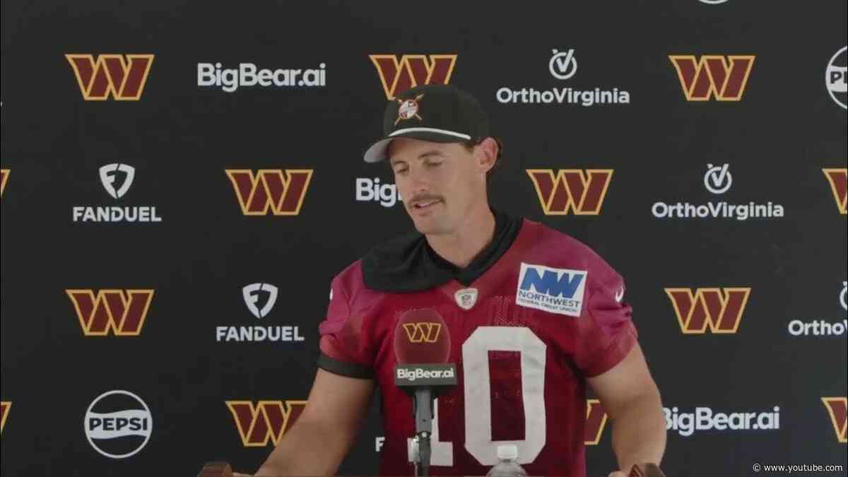 P Tress Way Speaks To The Media After Practice | Washington Commanders