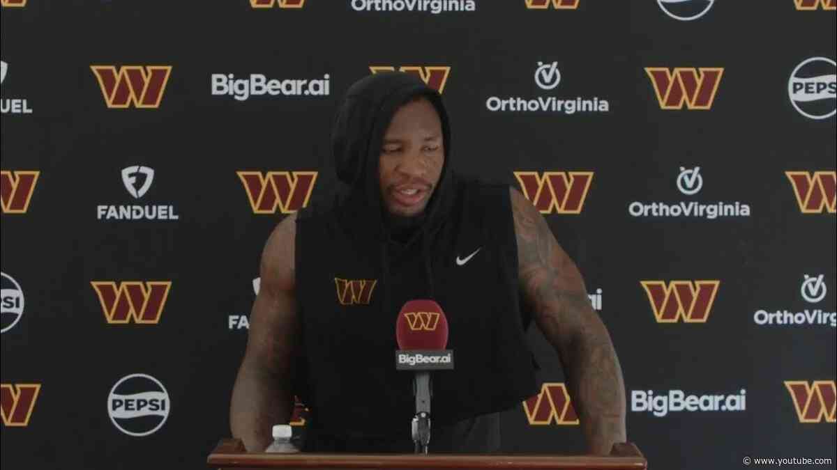 DE Dorance Armstrong Speaks To The Media After Practice | Washington Commanders