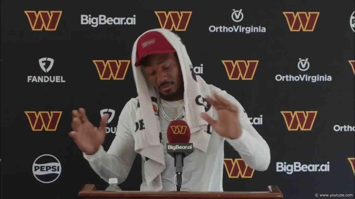 WR Stefon Diggs Speaks To The Media After His First Practice | Washington Commanders