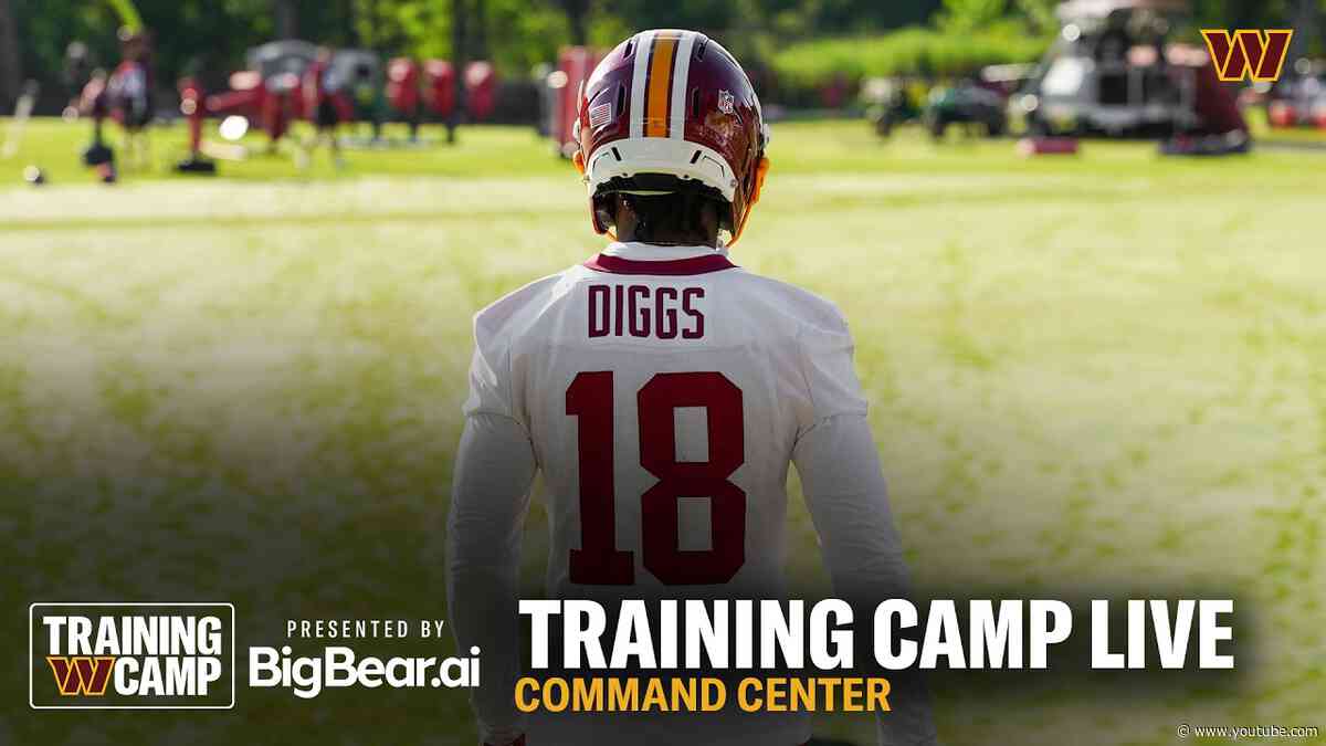 LIVE LOOK: WR Stefon Diggs Has Arrived At Commanders Training Camp! | Command Center