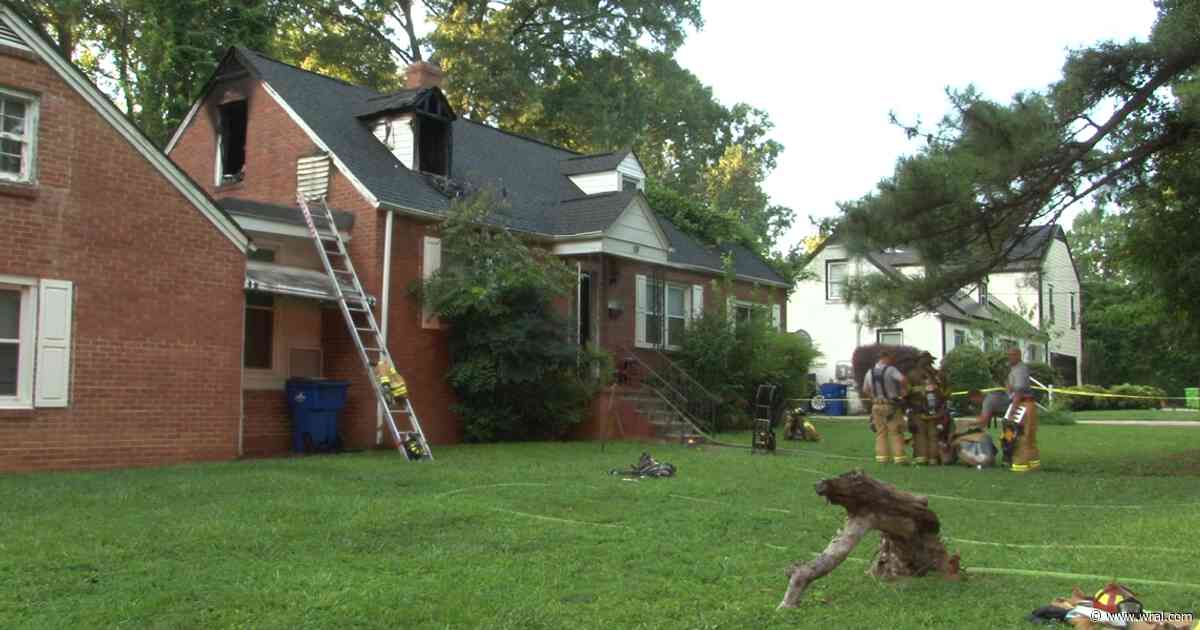 Three people displaced after house fire in Raleigh