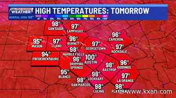 Hot weekend, isolated afternoon showers