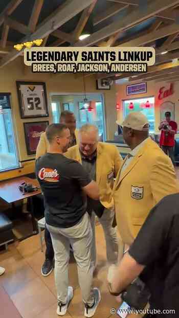 #Saints Hall of Famers Unite! ⚜️ #nfl #shorts