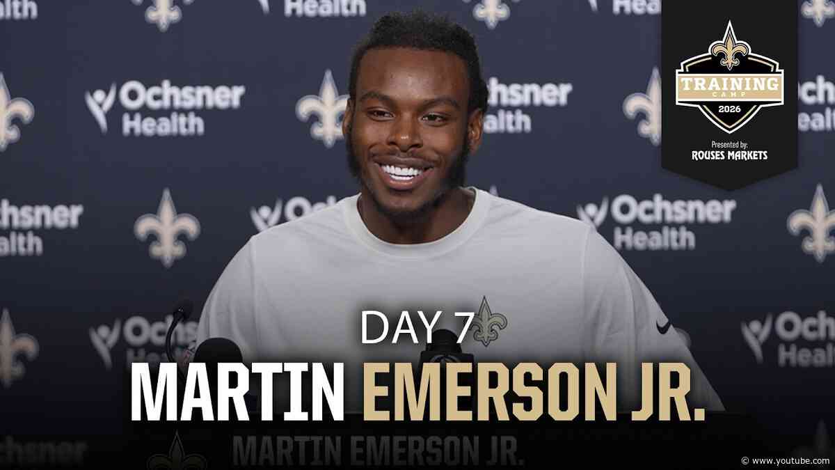 Martin Emerson Jr. on Brandon Staley, playing for Saints | Saints Training Camp 2026