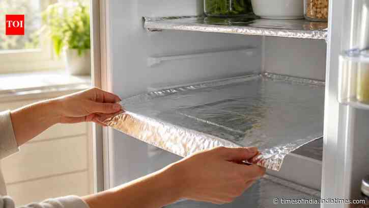 Aluminium Foil Fridge Hack: Lining shelves cuts stains and odour; deep cleaning still needed