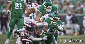 Roughriders roll past winless Redblacks 42-20