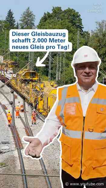 2.000 Meter neues Gleis pro Tag: Der Gleisumbauzug im Einsatz in Bayern - Bayern