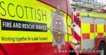 Motorway junction closed by vehicle on fire