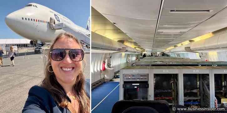 We toured a specially modified Boeing 747 used as a 'flying laboratory' to test new jet engines. See inside.