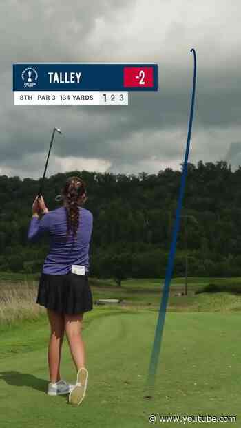 Three holes + a rain delay with Asterisk Talley during the U.S. Women’s Am 😅