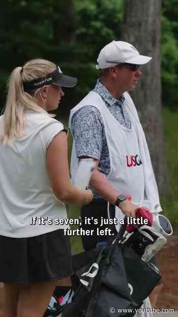 A dad + daughter duo! 💯 Scott and Kaitlyn Schroeder are walking the fairways together!