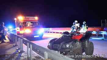 Quad kippt um und begräbt Mann unter sich – Alkoholisierten Fahrer in Klinik geflogen