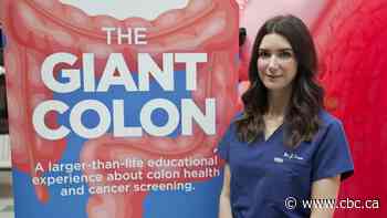 Giant Colon exhibit aims to bring awareness to colon cancer prevention and screening measures