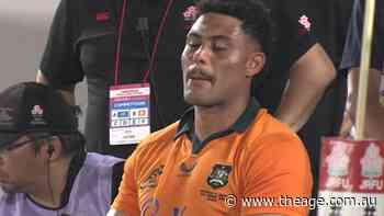 Wallabies lock sent off for high shot