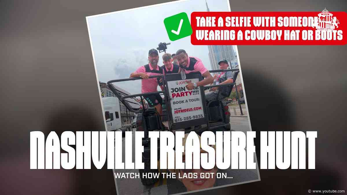The Ultimate Nashville Treasure Hunt! 🪎 | SAFC In The USA