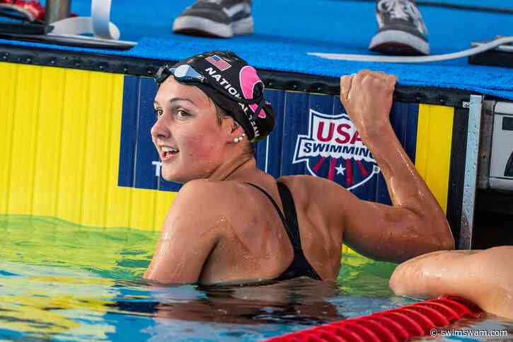 Ellie Clarke Nearly Scratched the 200 Back Before Winning the 18&U Final, Making Jr Pan Pacs