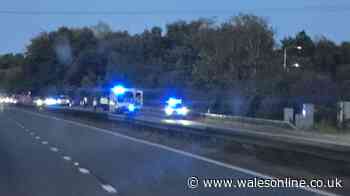 Police update after crash closed M4 near Cardiff