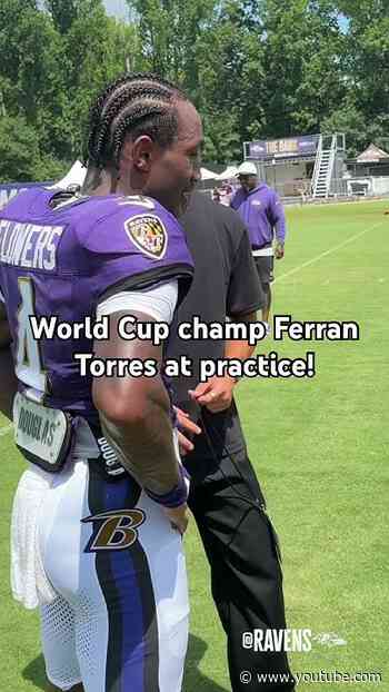 An honor to have Ferran Torres at today’s practice!