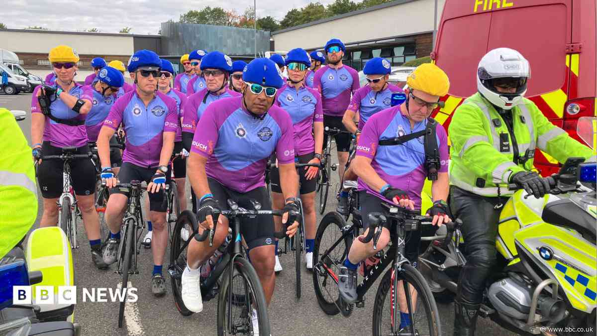 Officers begin charity ride for fallen colleagues