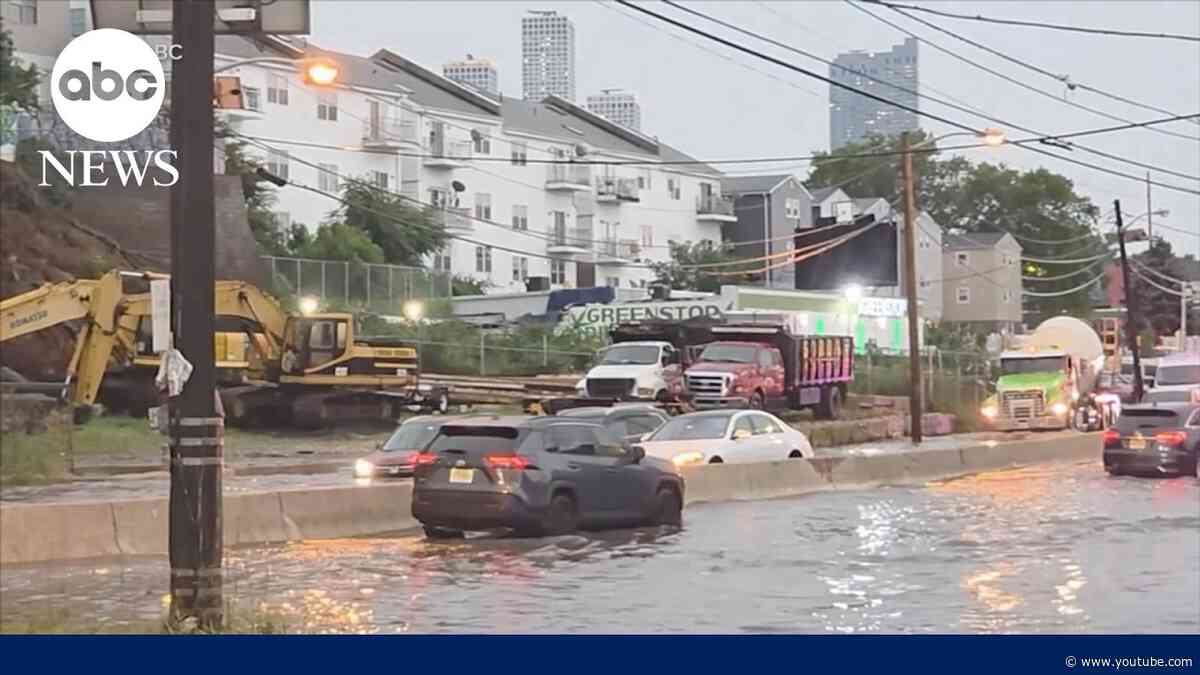 Severe storms and flash flooding threaten East Coast amid heat wave