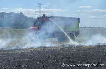 FW Lehrte: Feuerwehr Ahlten löscht Flächenbrand
