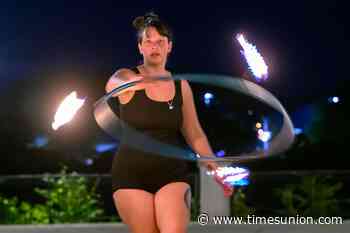 Photos: Spin Jam artists play with fire (and bubbles)