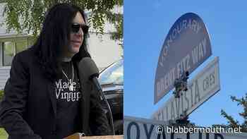 Watch: BRENT FITZ, Drummer For TRIUMPH And SLASH, Gets Part Of Winnipeg Street Named After Him