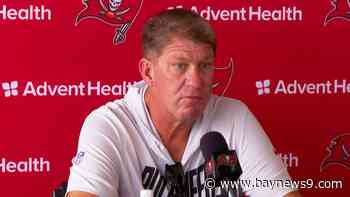 Bucs general manager Jason Licht speaks on Mayfield, Vea contract disputes